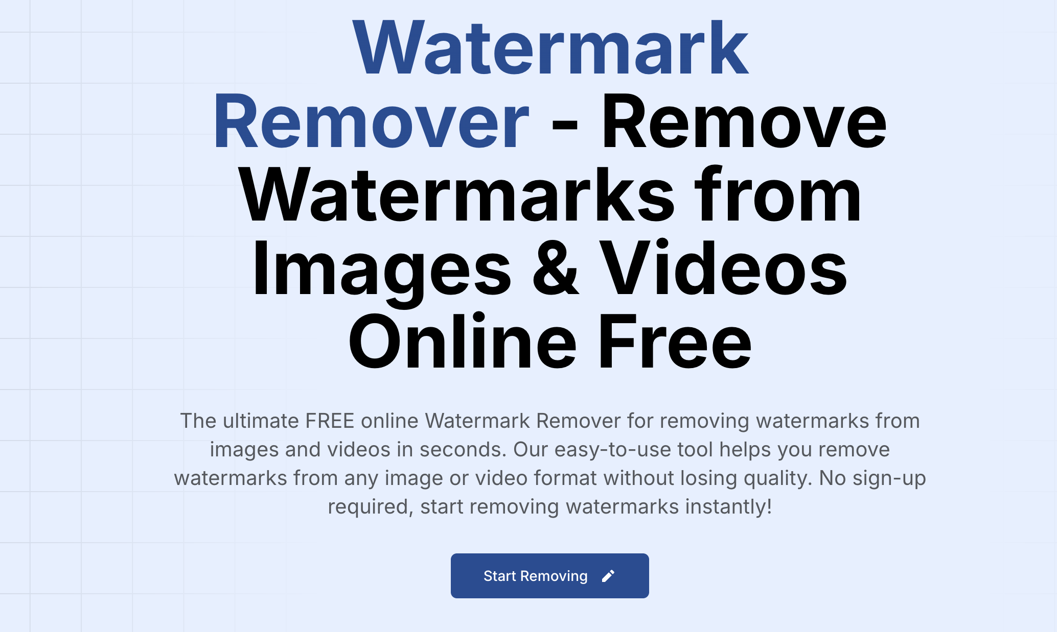Watermark Removal Example
